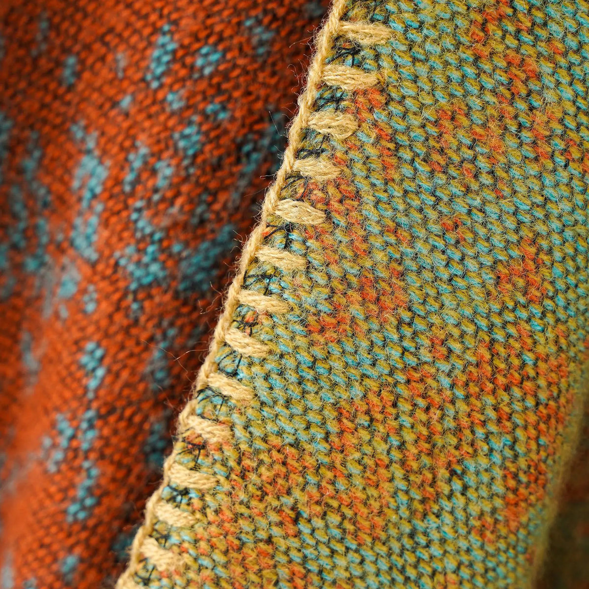 Patterned Open Front Poncho for Layering over Outfits