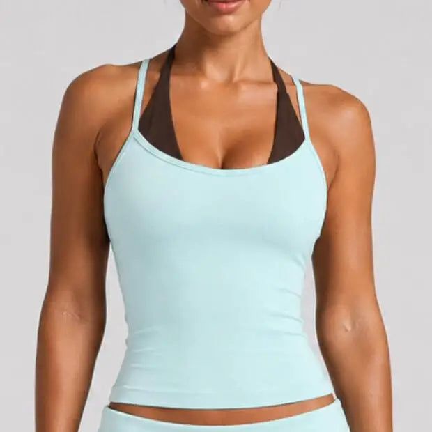 Women's Nylon Blend Flared Workout Pants with Coordinating Top Style Options