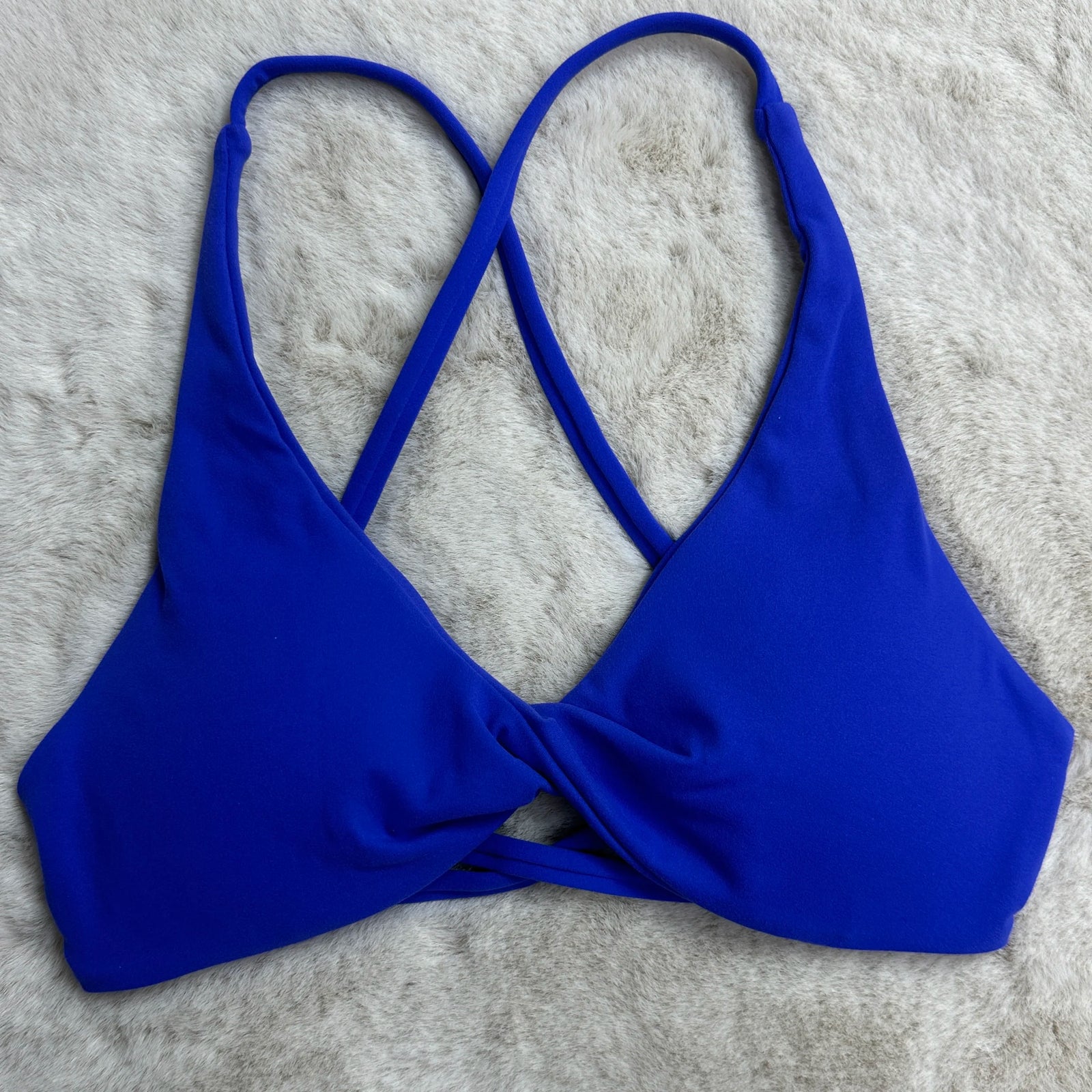 Women's V Neck Cross Back Sports Bra
