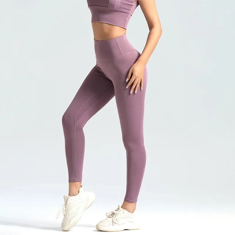 Women's High-Waist Stretch Ankle-Length Workout Leggings