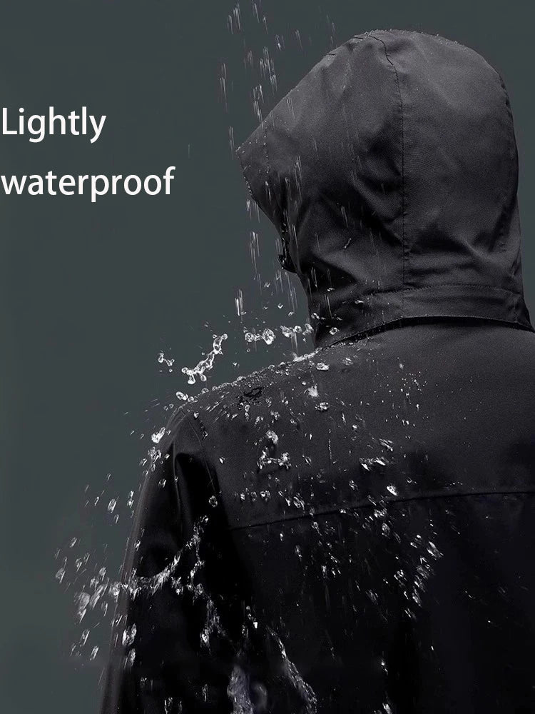 Hooded Zip-Front Hiking Jacket