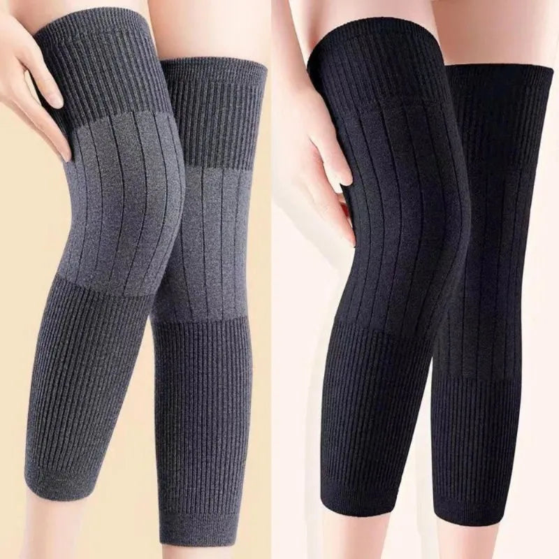 Solid Ribbed Calf Leg Warmers with Open Ends