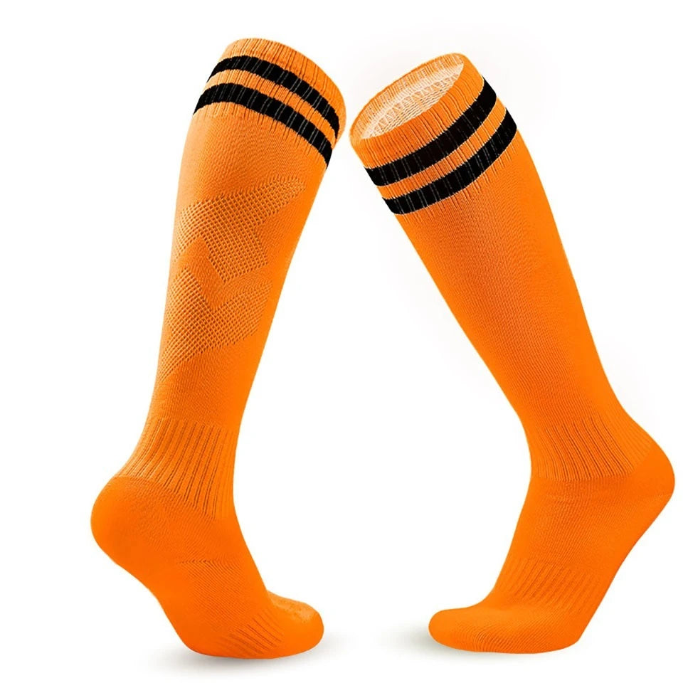 Striped Cuff Football Socks with Adult and Child Size Options