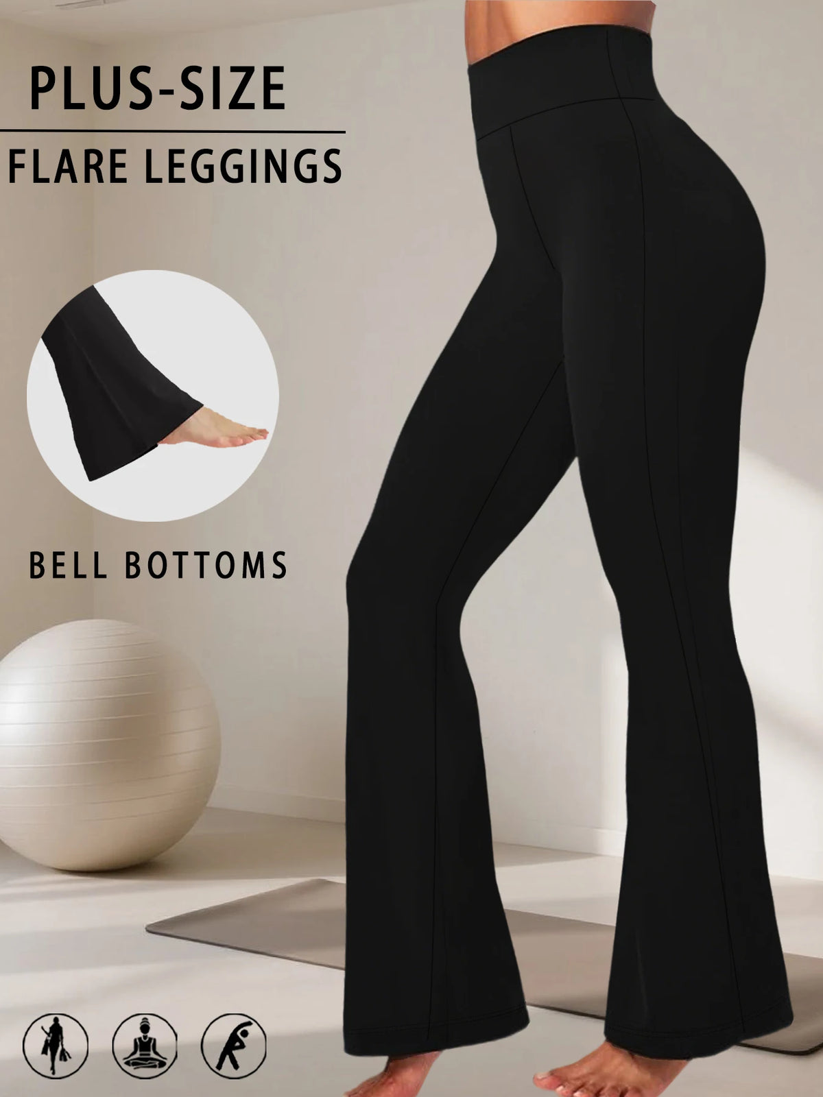 Women's High Waist Flared Leggings For Workout Outfits