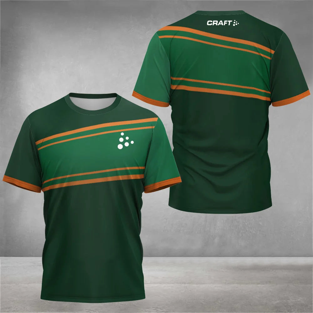 Printed Court Sports Short Sleeve T-shirt For Sports Outfits