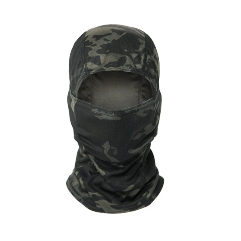 Full Face Balaclava Hood with Solid and Camouflage Options