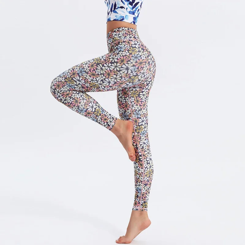 Women's Printed High-Waist Workout Leggings