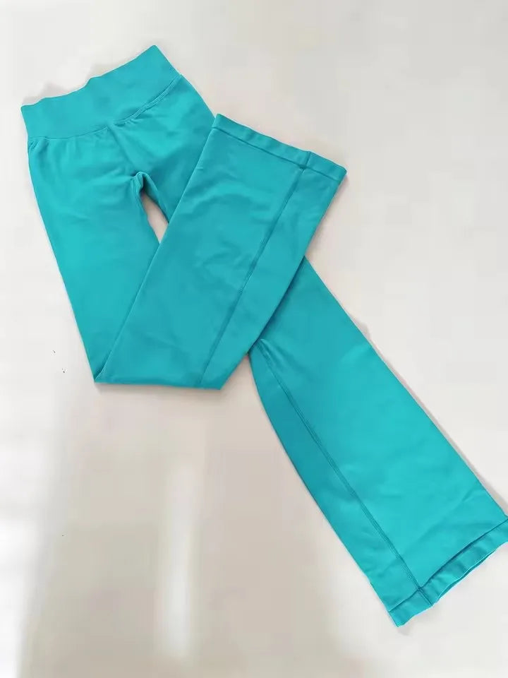 Women's Cross Waist Flared Leggings For Workout Outfits