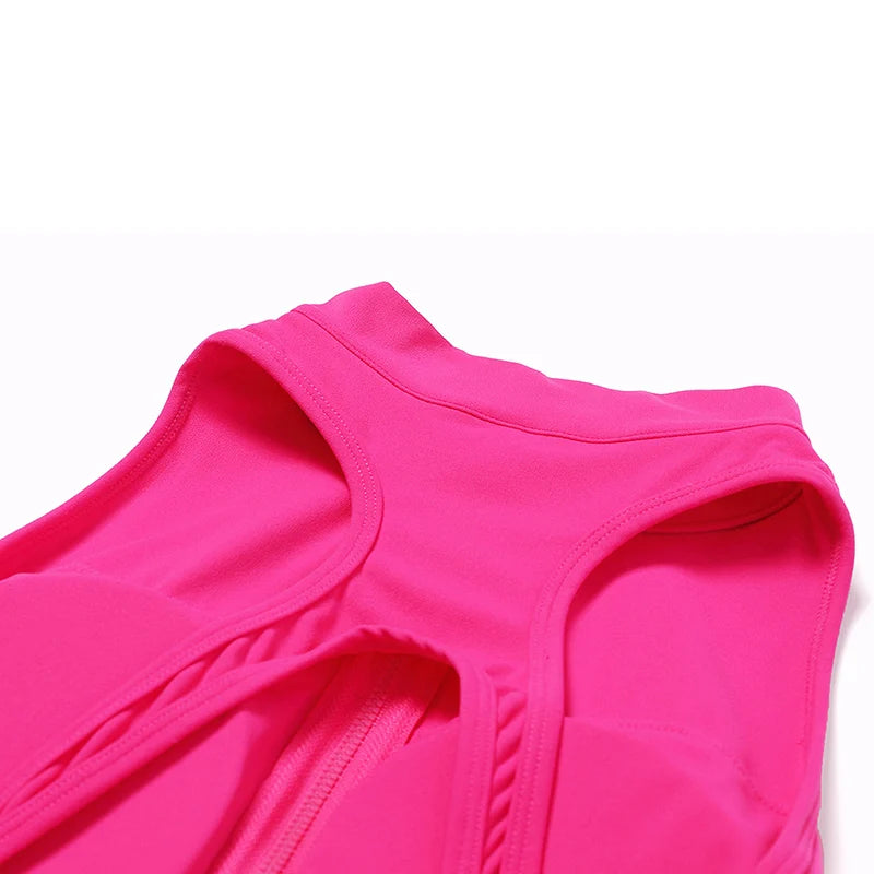 Women's Sleeveless Nylon Workout Jumpsuit with Fitted Legs for Yoga