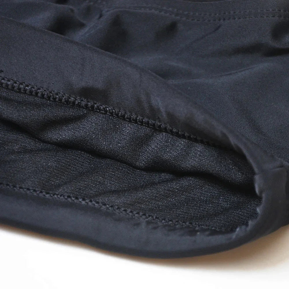 Men's Swimsuit Bottoms in Black Brazilian-Cut Swim Briefs for Beach and Pool Wear