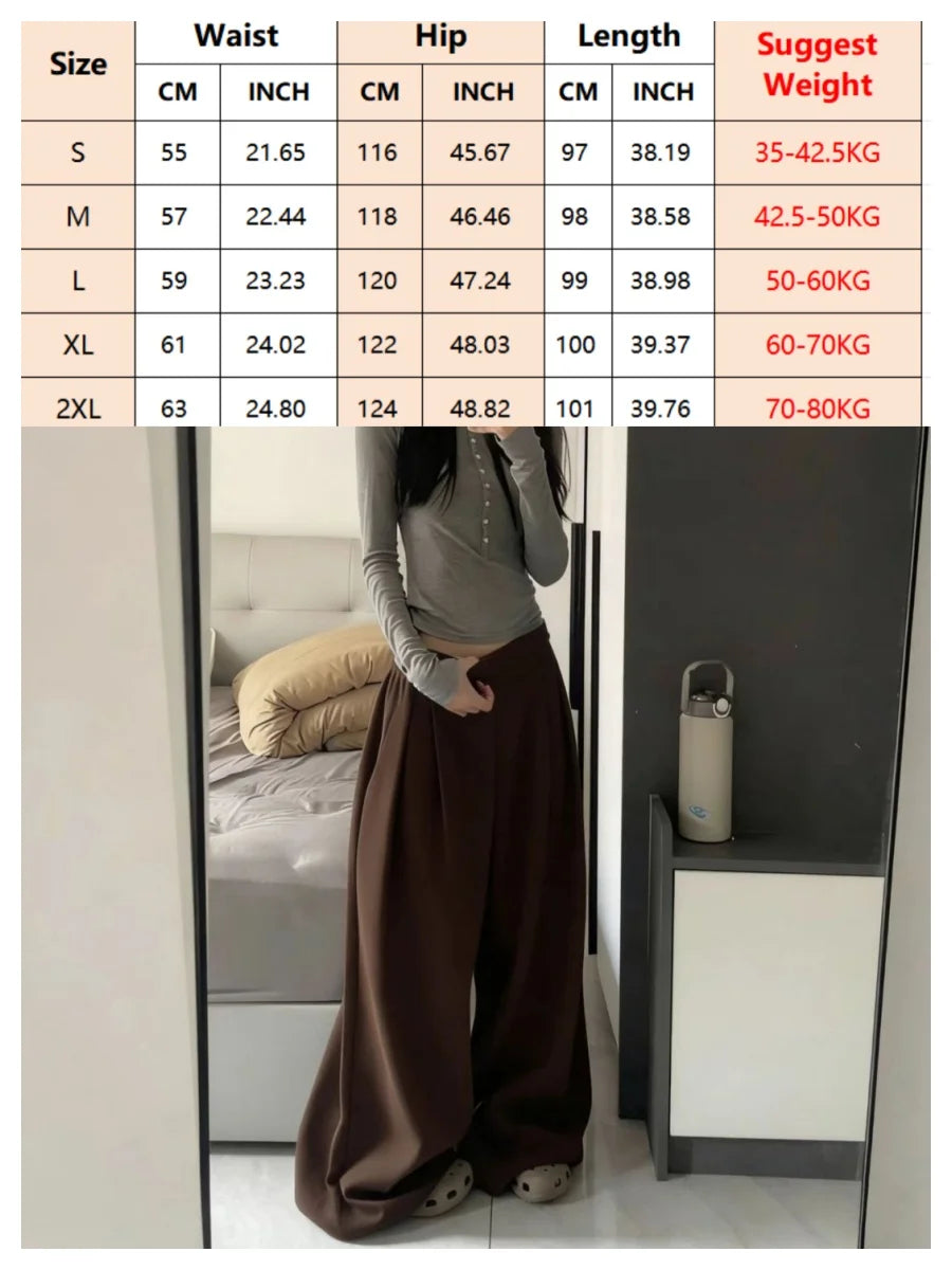Women's Loose Wide Leg Pants with Contrast Stripe Style Options