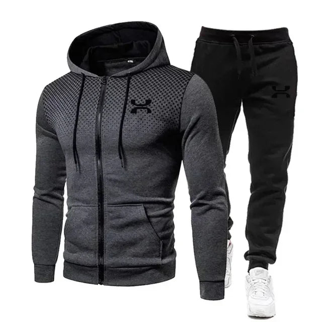 Long Sleeve Sports Sweatshirt and Jogger Pants Tracksuit Set