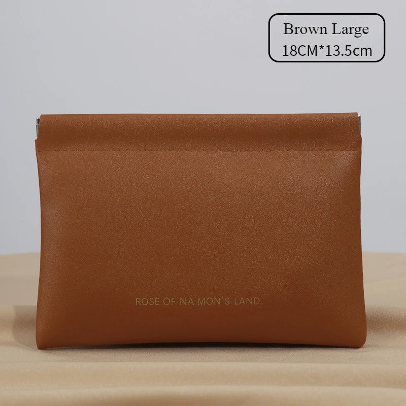 Mini Squeeze Closure Coin Pouch with Plain Exterior