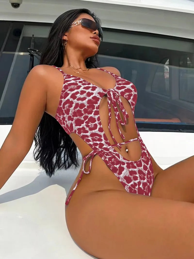 Women's Cutout Strappy Swimwear with One and Two Piece Styles