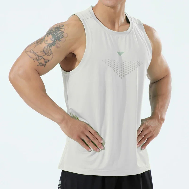 Sleeveless Crew Neck Racerback Running Training Tank Top