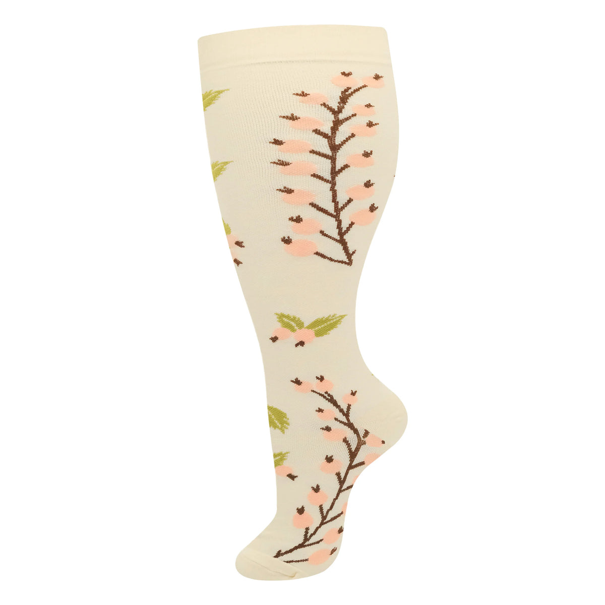 Plus Size Knee High Compression Socks with Pattern Options