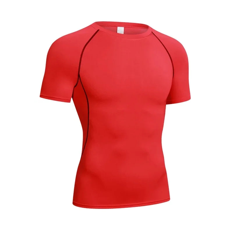 Fitted Crew Neck Long Sleeve Compression T Shirt