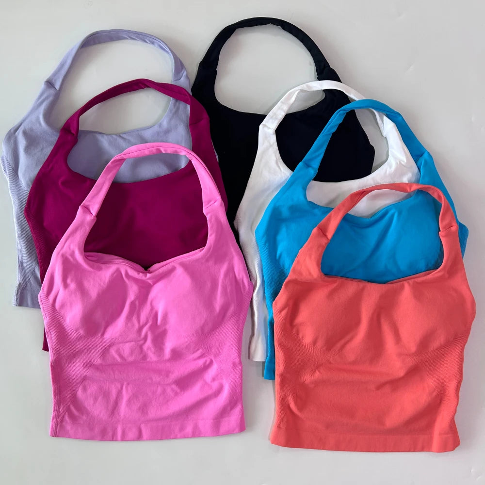 Women's Halter Neck Longline Tank Top