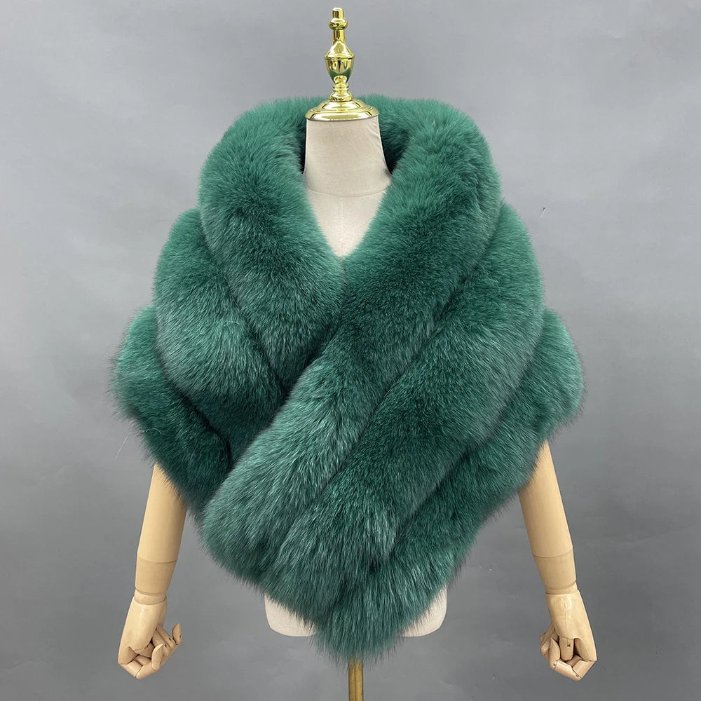 Plush Cross Front Wrap Cape for Layering over Outfits