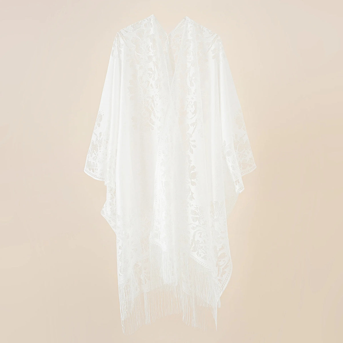 Long Lace Open Front Cardigan for Layering over Outfits