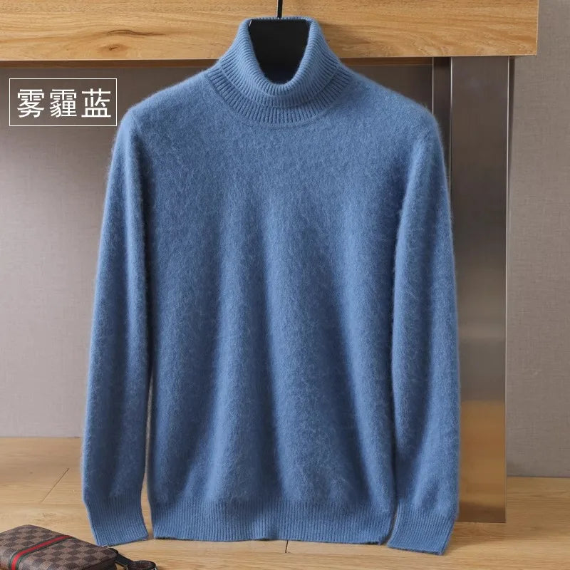 Men's Turtleneck Long Sleeve Knit Sweater