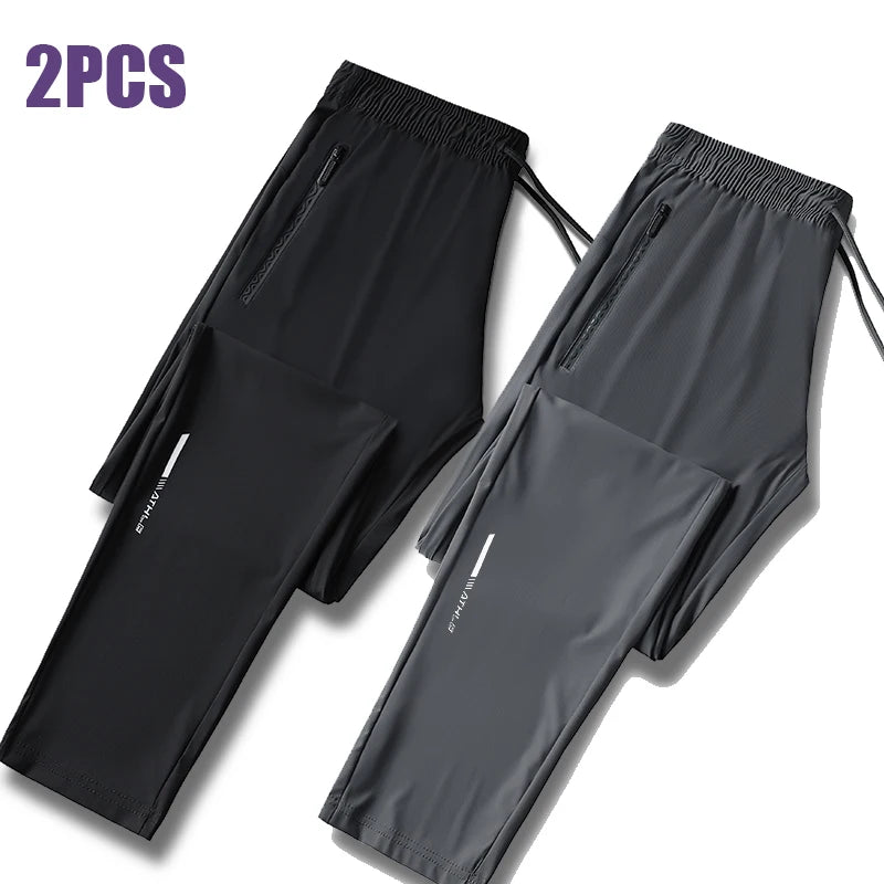 Men's Elastic Waist Casual Pants For Everyday Wear