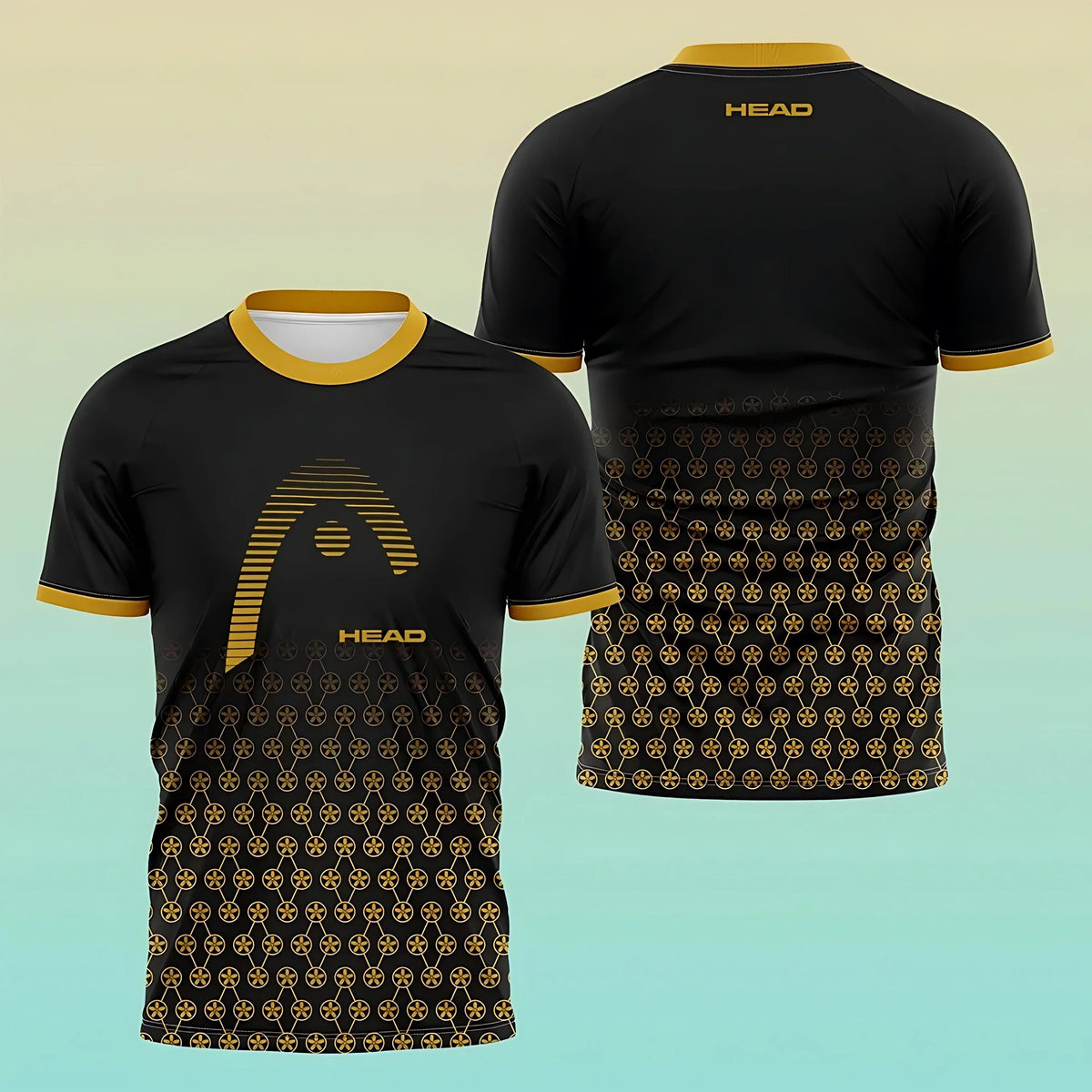 Tennis Graphic Short Sleeve Crew Neck Sports T Shirt