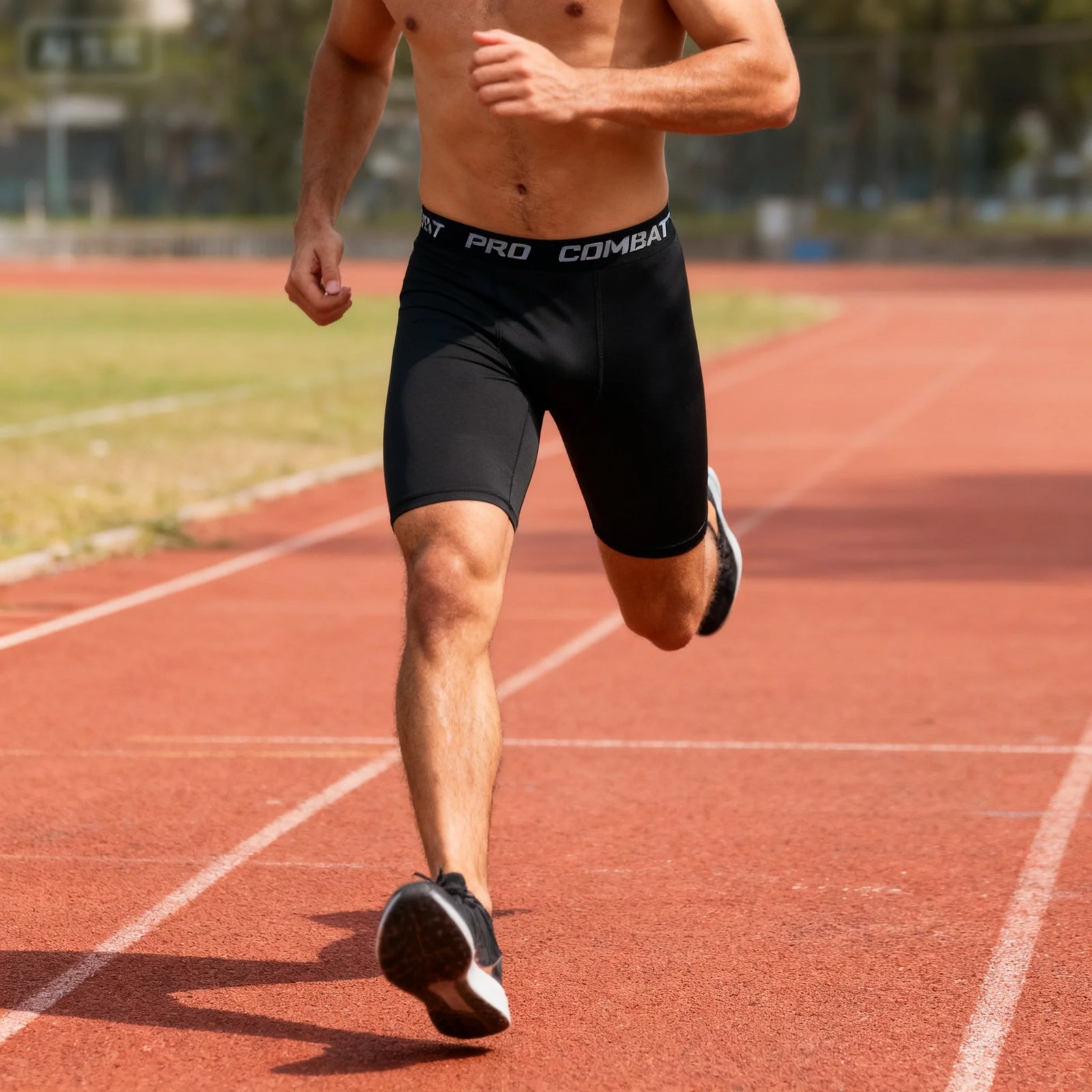 Men's Fitted Training Shorts for Gym and Running