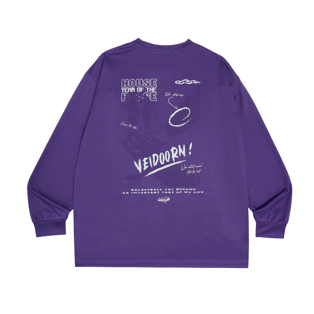 Crew Neck Long Sleeve Running Sports T Shirt Top