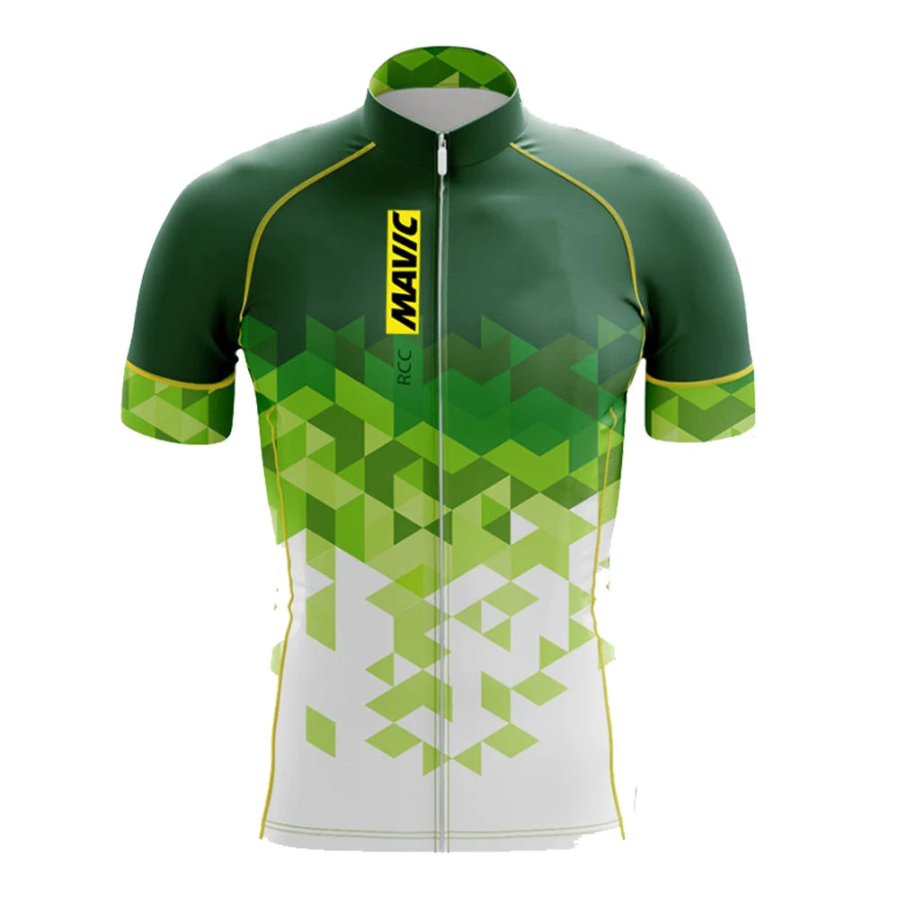 Men's Cycling Jerseys and Shorts with Separate Graphic Style Options
