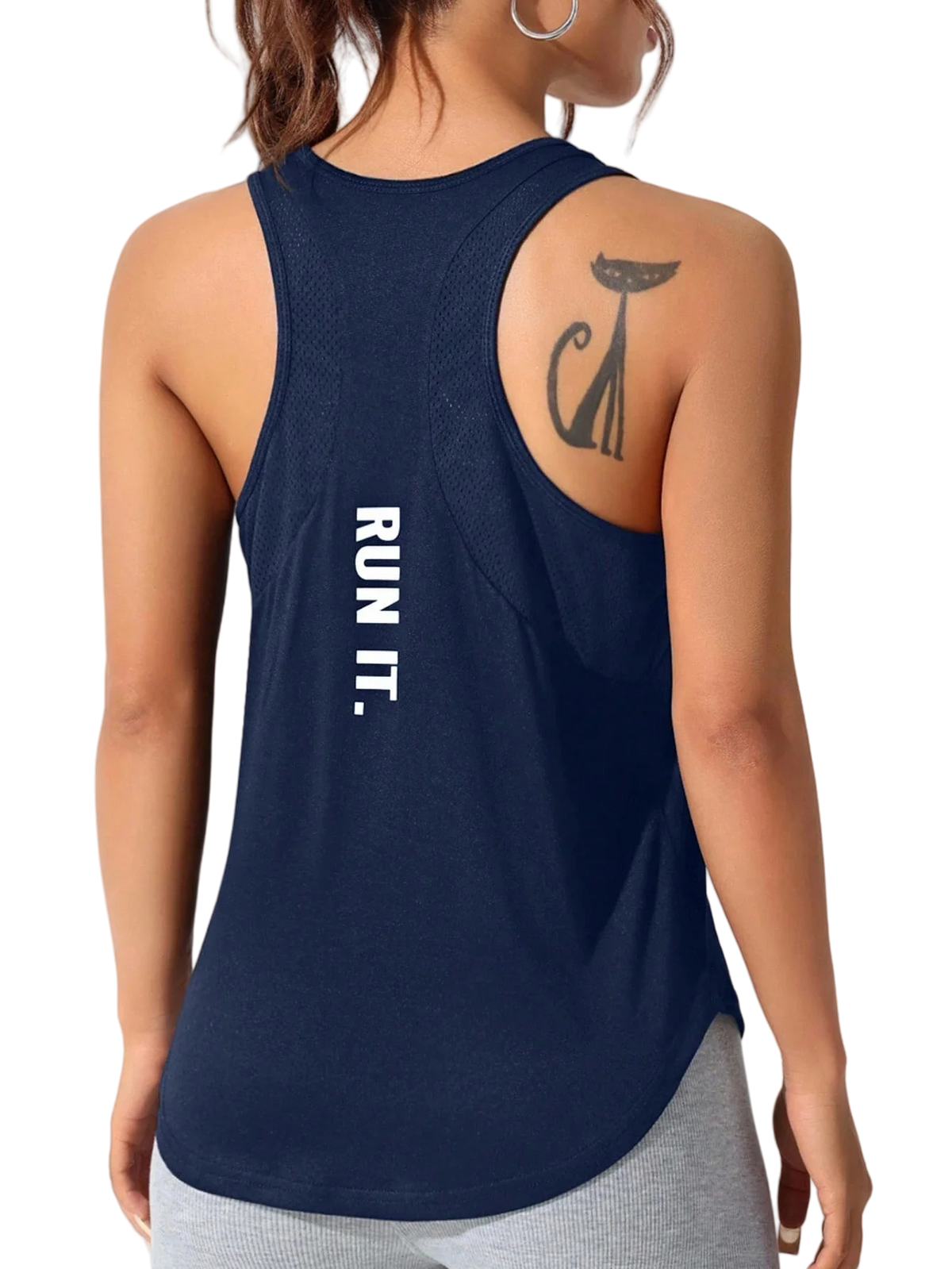Women's Loose Racerback Sleeveless Sports Tank Top For Workout Outfits