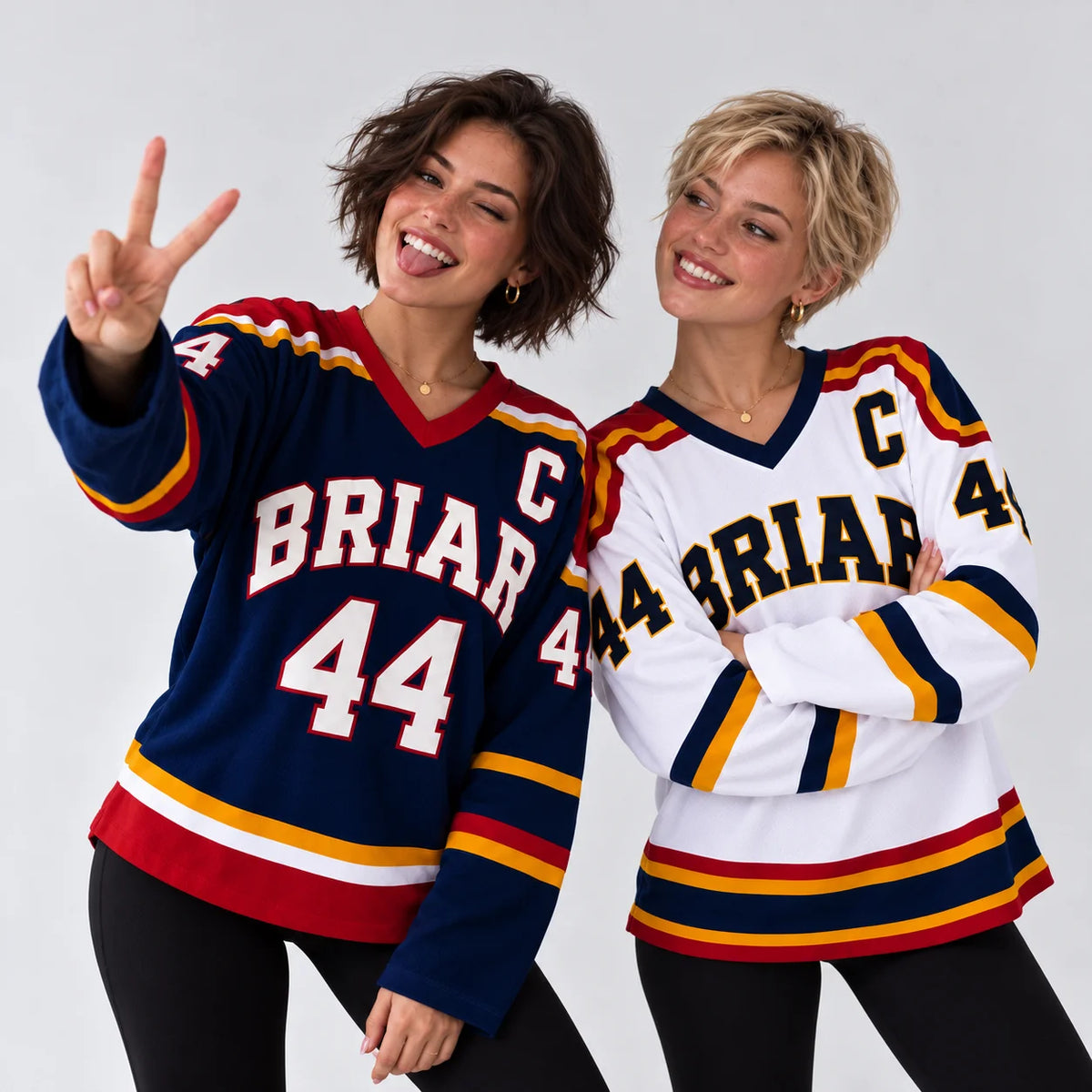 Briar University Number Graphic Long Sleeve Jersey For Sports Outfits