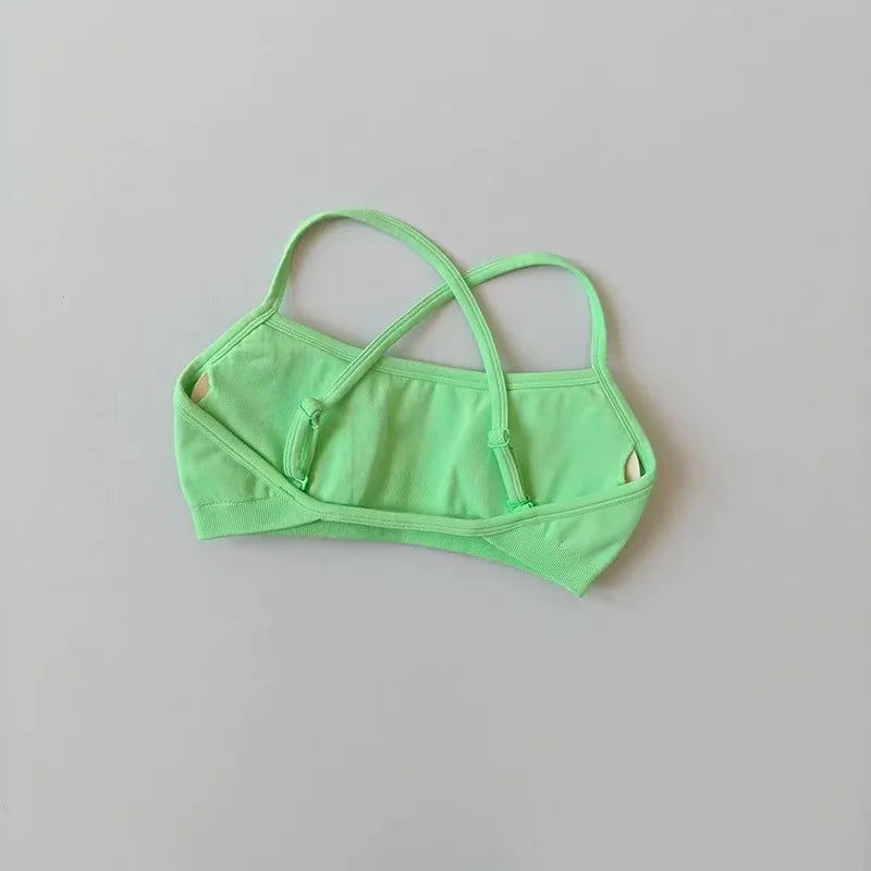 Women's Thin Strap Cross Back Sports Bra