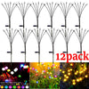 12Pack Outdoor LED Solar Lights Waterproof Starburst Solar Firefly Lights Lawn Lamp Garden Lamp for Path Landscape Decorative