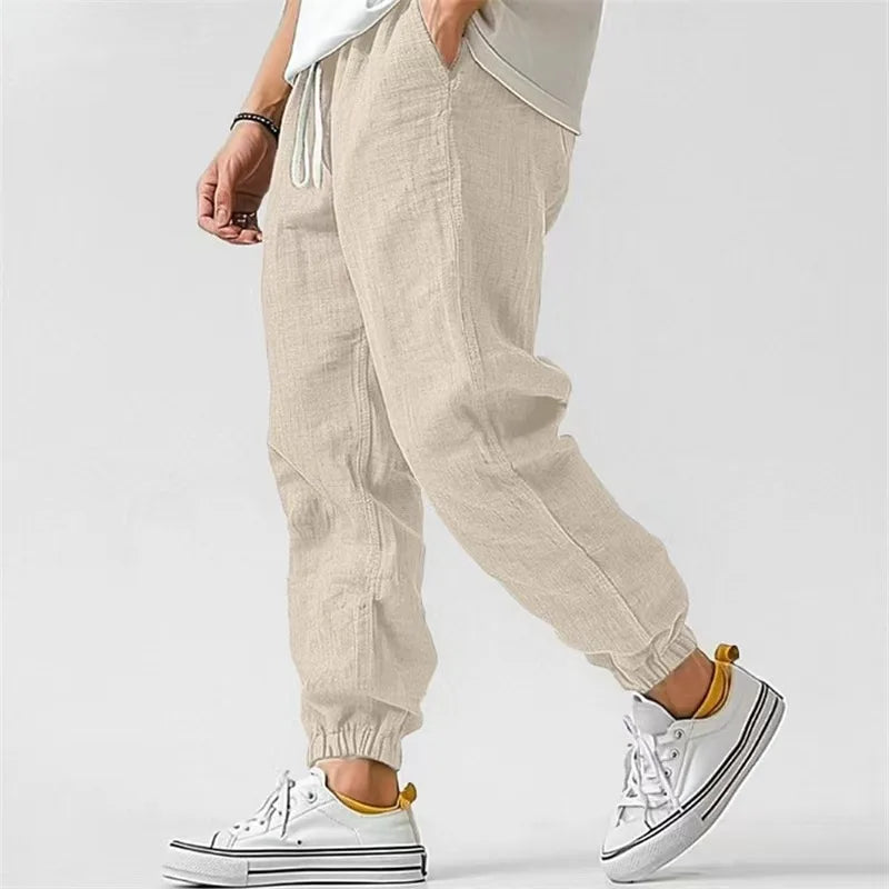 Men's Elastic Waist Casual Pants For Everyday Wear