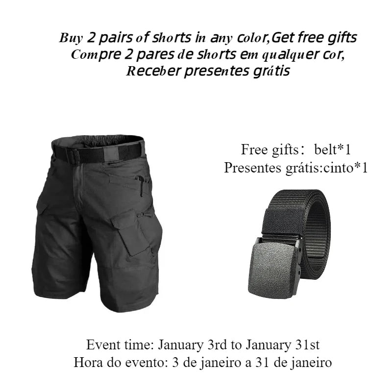 Men's Multi-Pocket Cargo Shorts