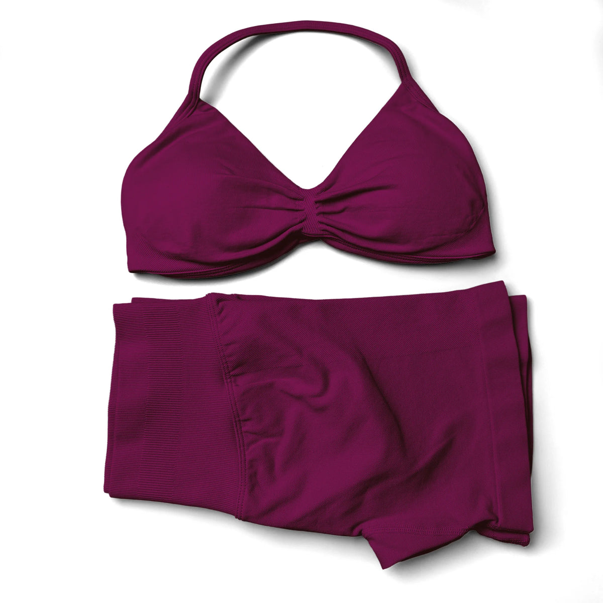 Women's Halter Bra And Variable Bottoms Yoga Set