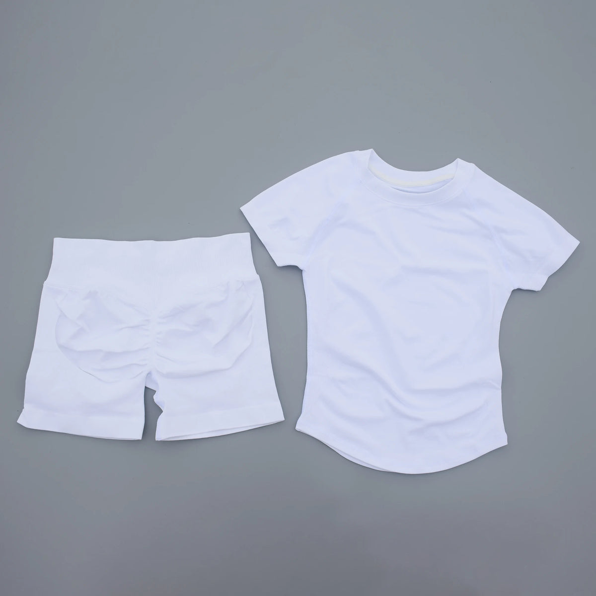 Women's Tee And Shorts Yoga Set For Workout Outfits