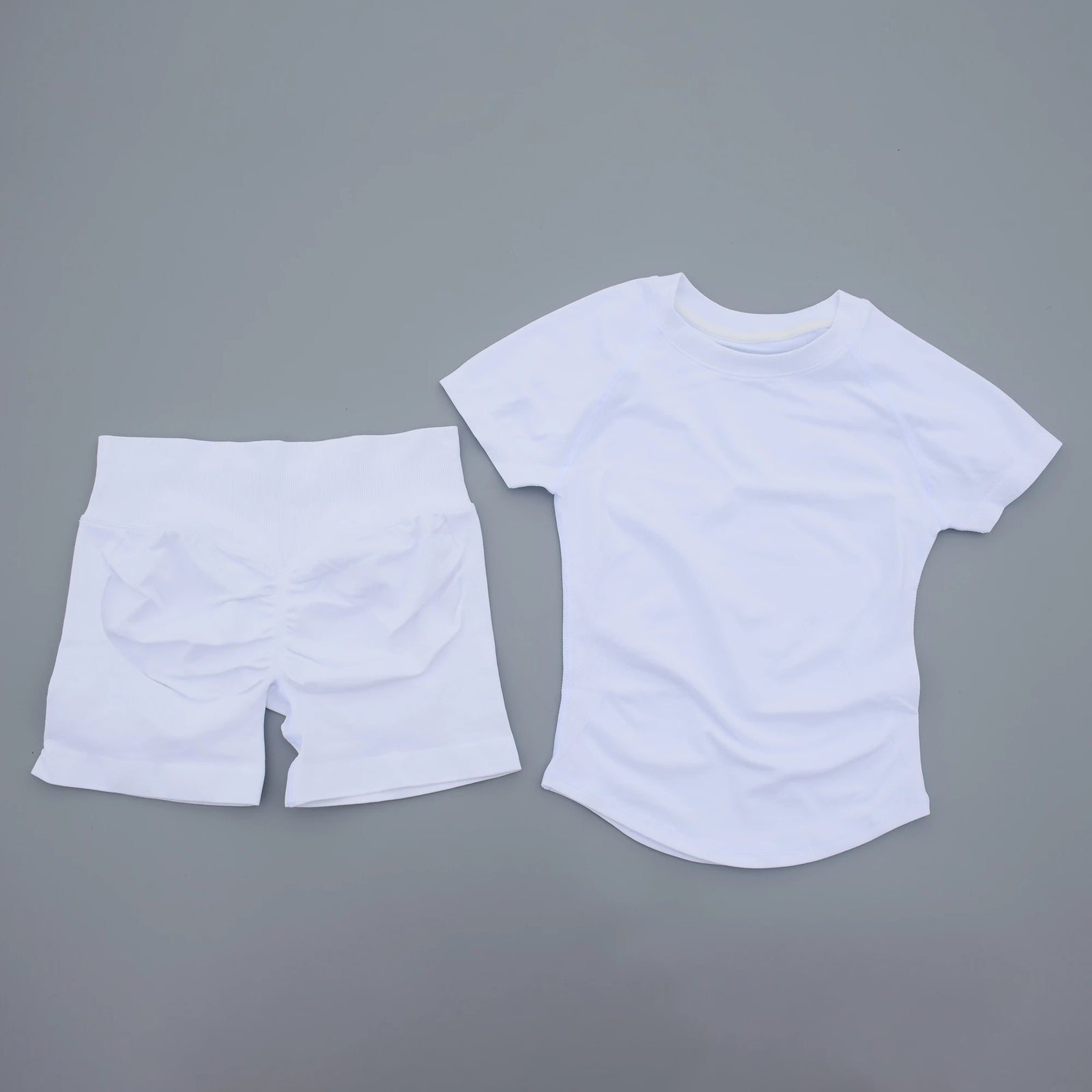 Women's Tee And Shorts Yoga Set For Workout Outfits