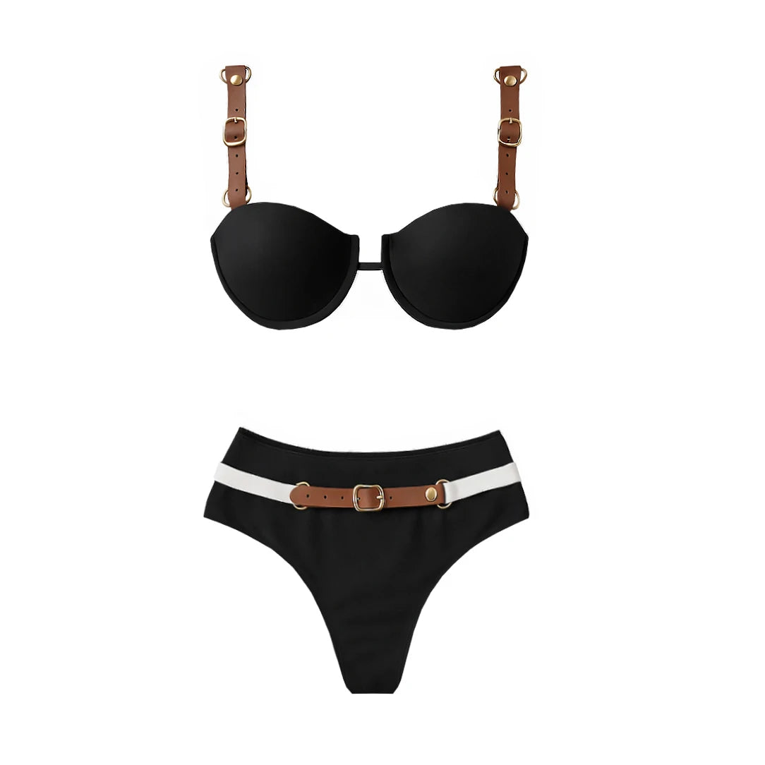 Printed Thong Bikini