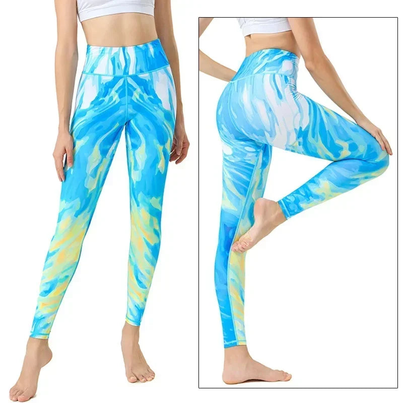 Women's Printed High-Waist Workout Leggings