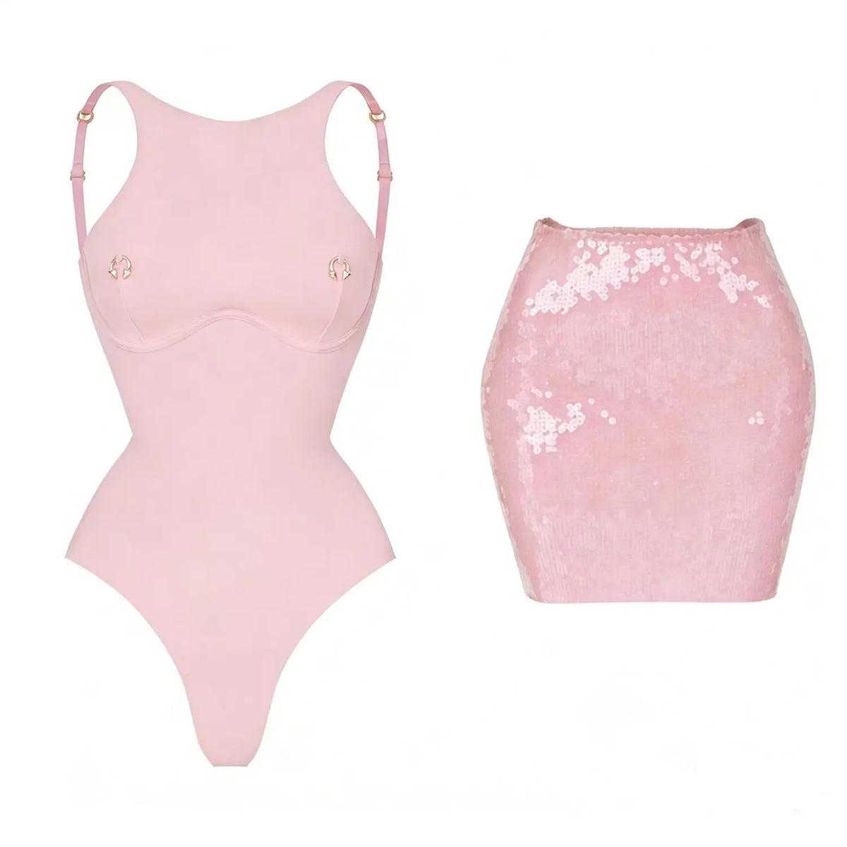 Solid One-Piece Swimsuit with Cover-Up