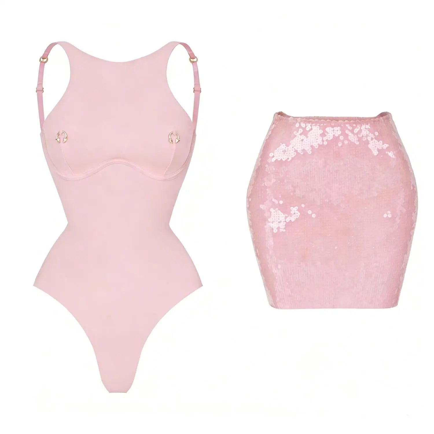 Solid One-Piece Swimsuit with Cover-Up