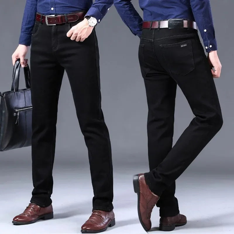 Men's Straight Leg Denim Jeans for Casual Everyday Wear