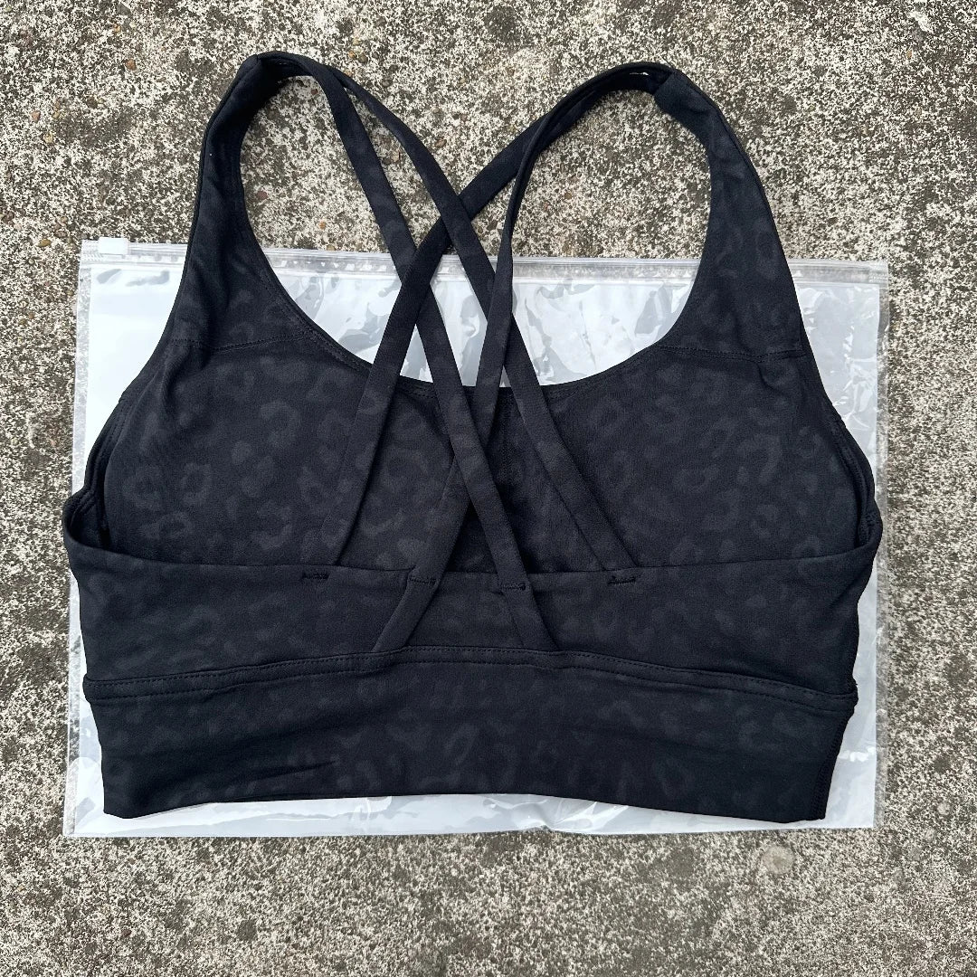 Women's Thin Strap Cross Back Sports Bra