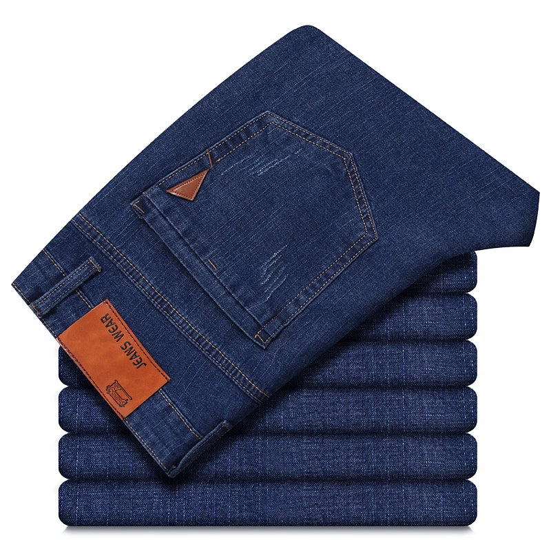 Men's Straight Leg Denim Jeans for Casual Everyday Wear