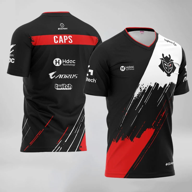 G2 Esports Graphic Short Sleeve T-shirt For Sports Outfits