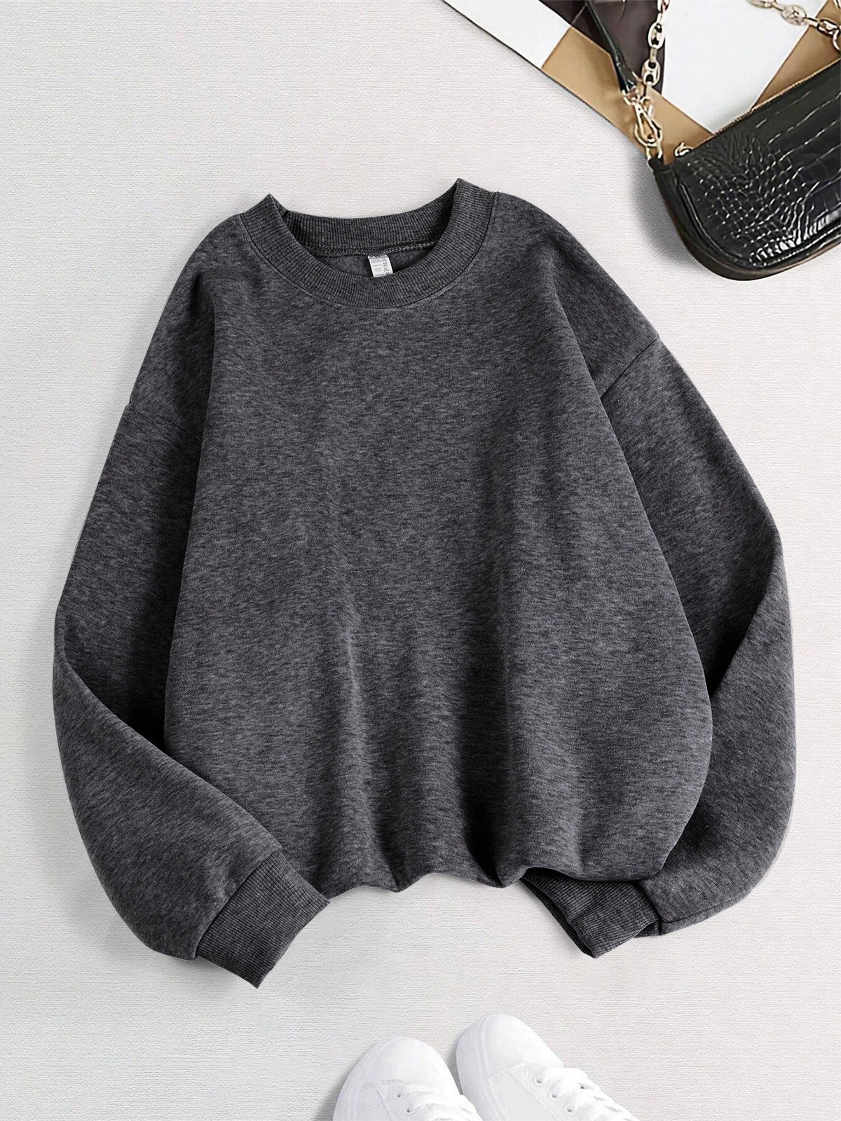 Long Sleeve Casual Pullover Sweatshirt with Original Style Options