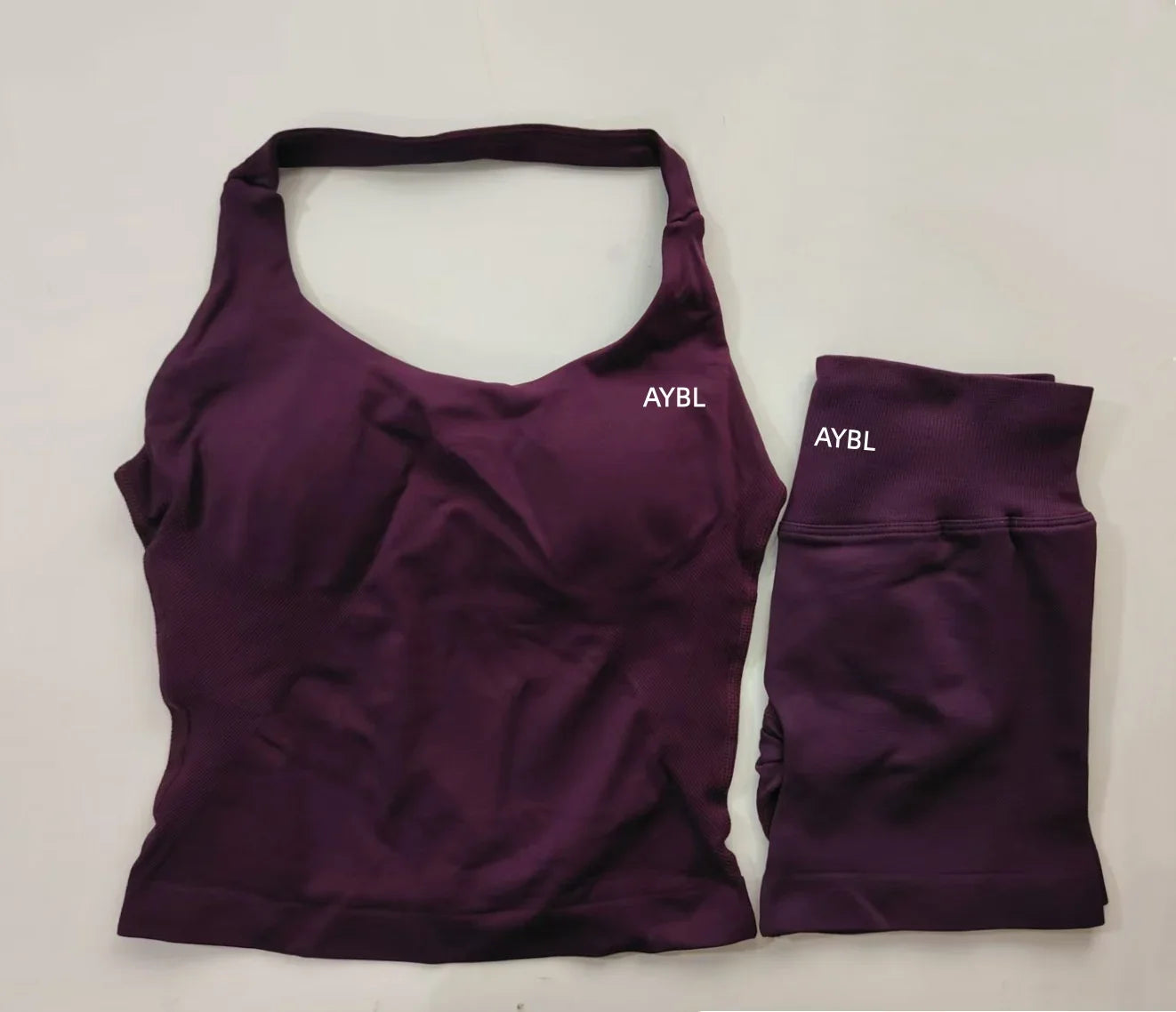 Women's Halter Tank And Shorts Yoga Set For Workout Outfits
