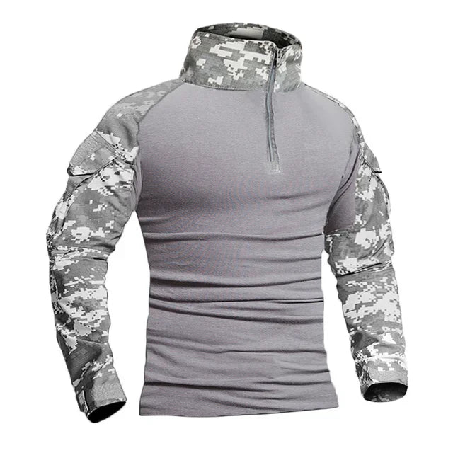 Men's Long-Sleeve Quarter-Zip Tactical Shirt